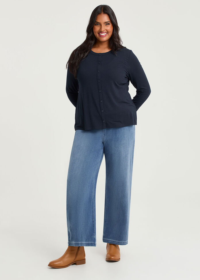 Australian Wool Modal Cardigan, , hi-res