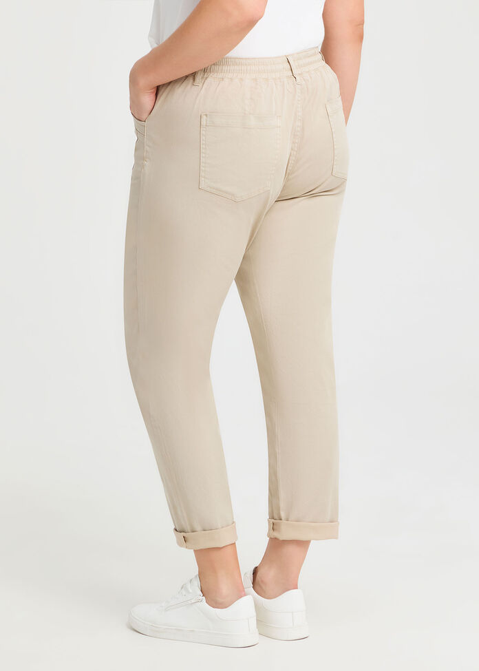 Lyocell Blend Washed Chino, , hi-res