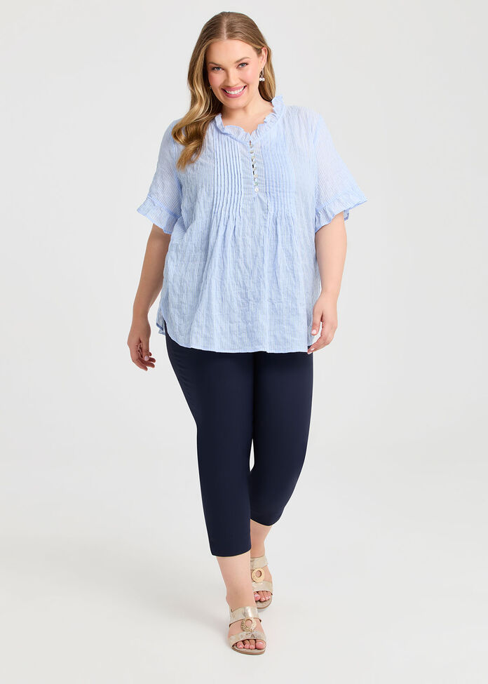 Natural Pleat Detail Top, , hi-res