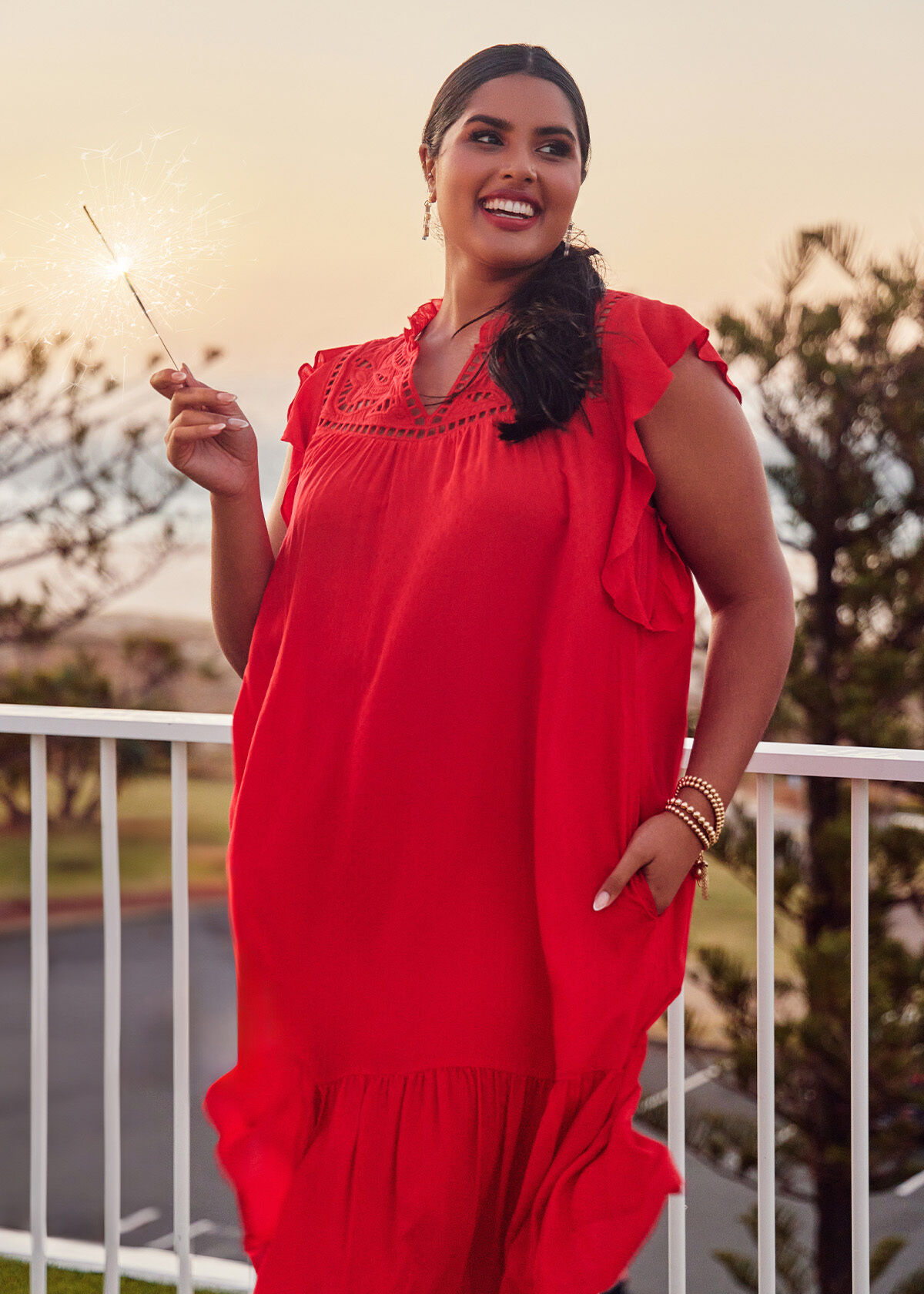 Red dress sale plus size australia