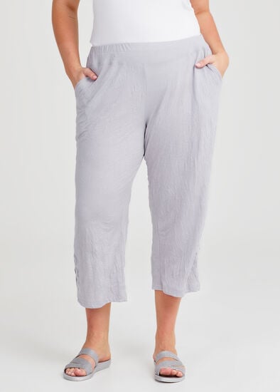 Plus Size Ava Split Hem Crop Pant