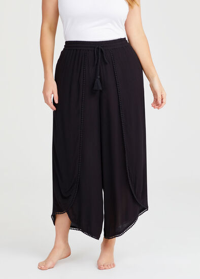 Plus Size Natural Tulip Shape Beach Pant