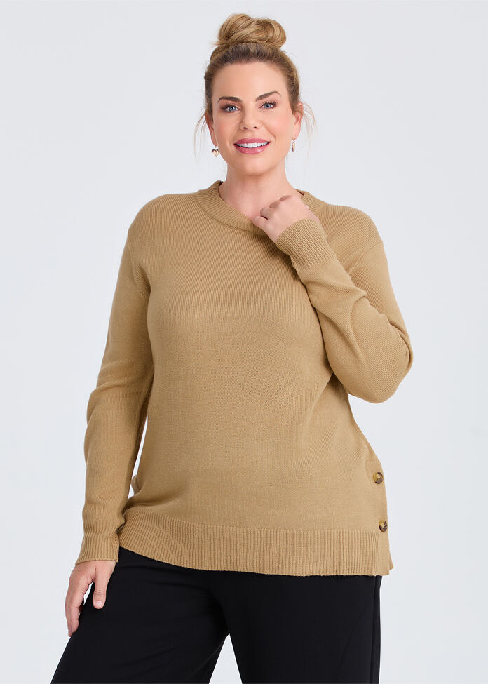 Soft Touch Button Jumper, , hi-res