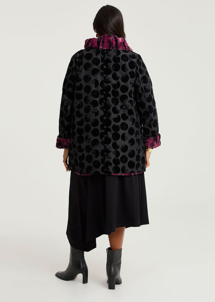 Deja Vu Faux Fur Reversible Coat, , hi-res