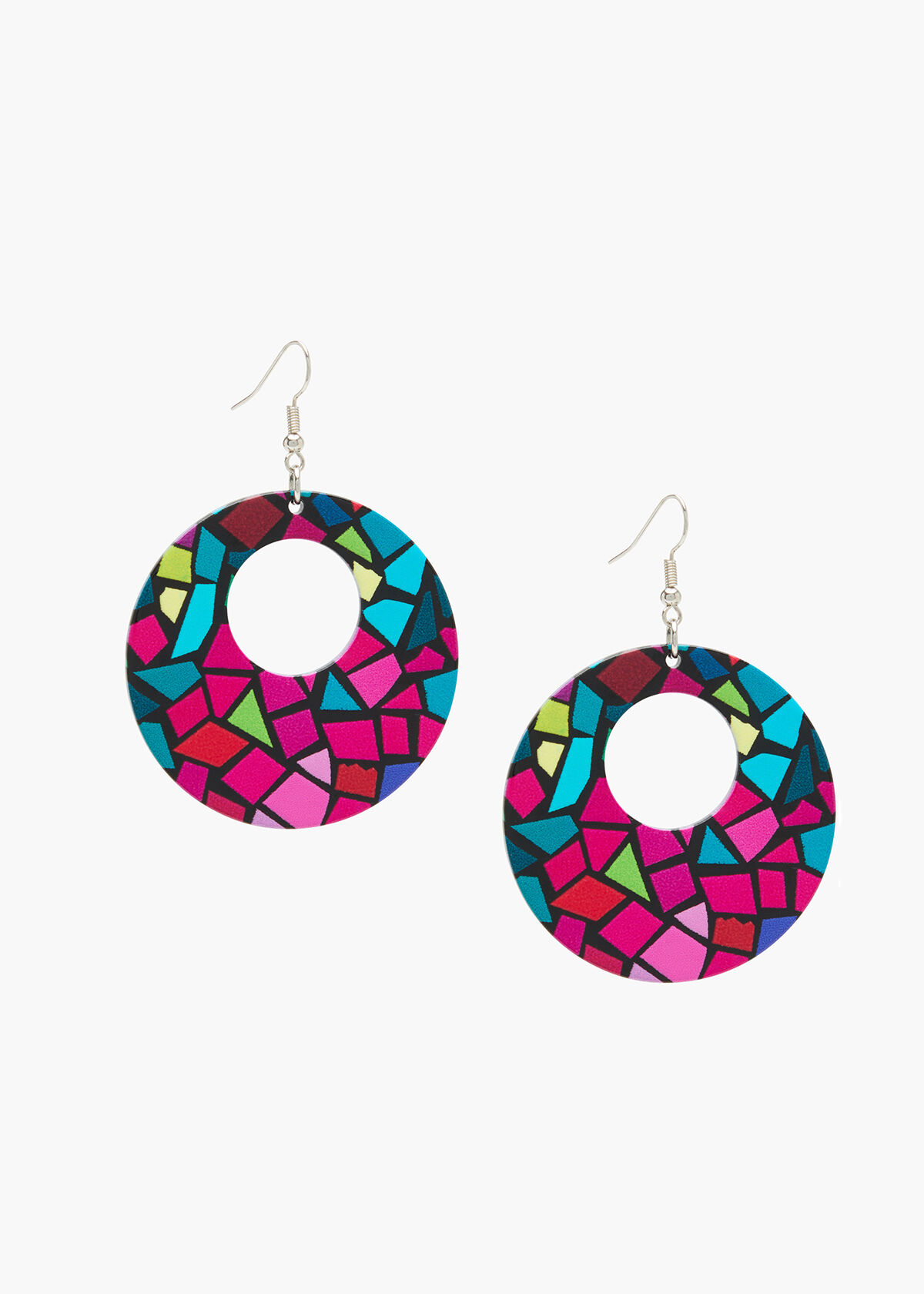 Earrings top circle shape