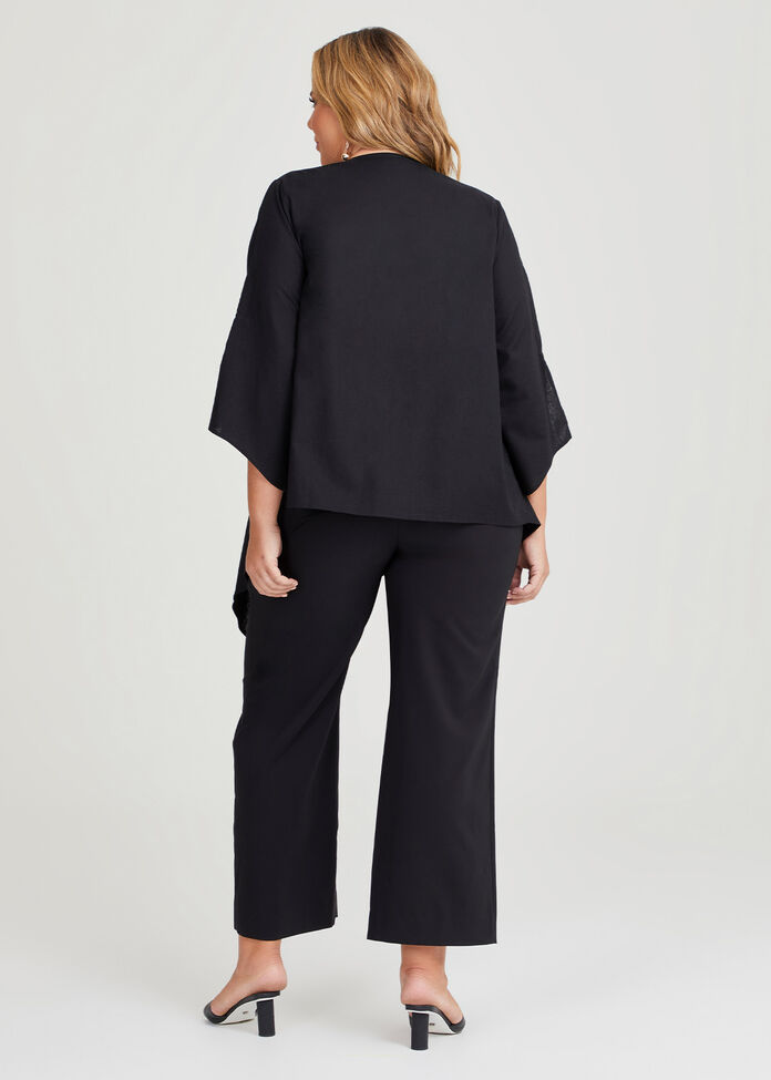 Shop Plus Size Alex Split Sleeve Shrug in Black | Taking Shape AU