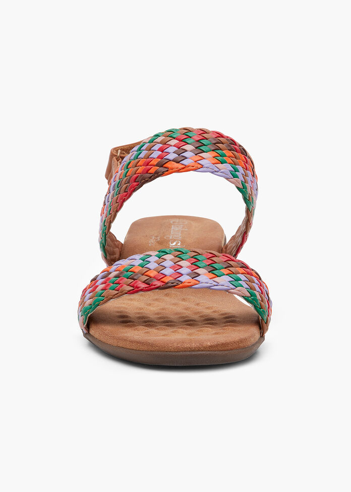 Woven Cork Wedge Sandal, , hi-res