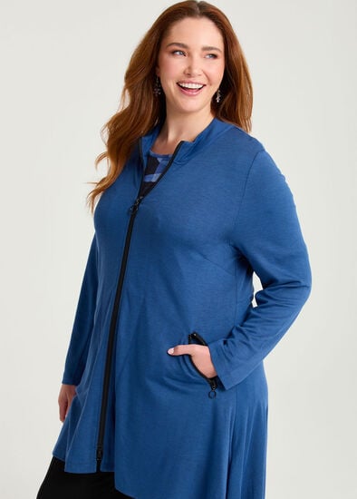 Plus Size Natural Ellie Ponte Jacket