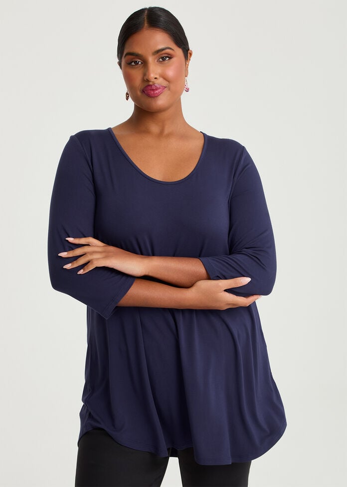 Bamboo Base 3/4 Slv Top, , hi-res