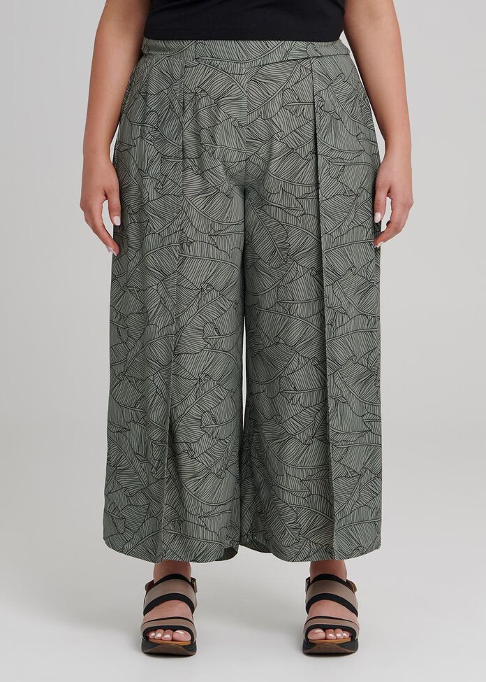 Lino Palm Crop Pant, , hi-res