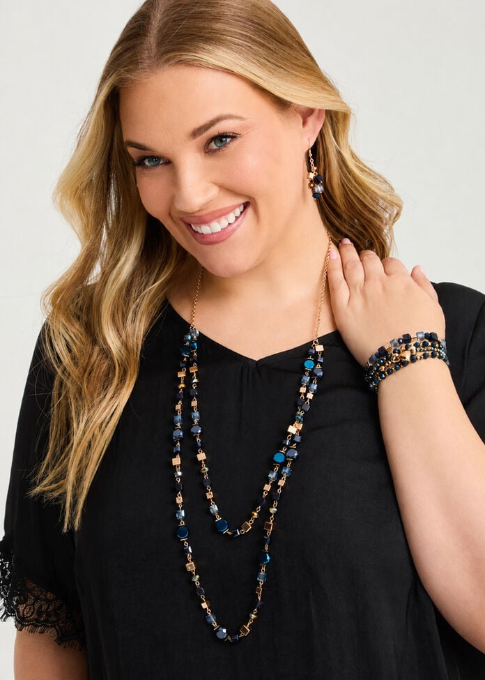 4 Strand Crystal Bracelet Set, , hi-res