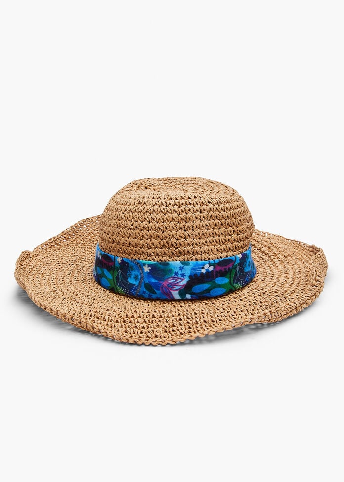 Joan Blond Trim Sun Hat, , hi-res