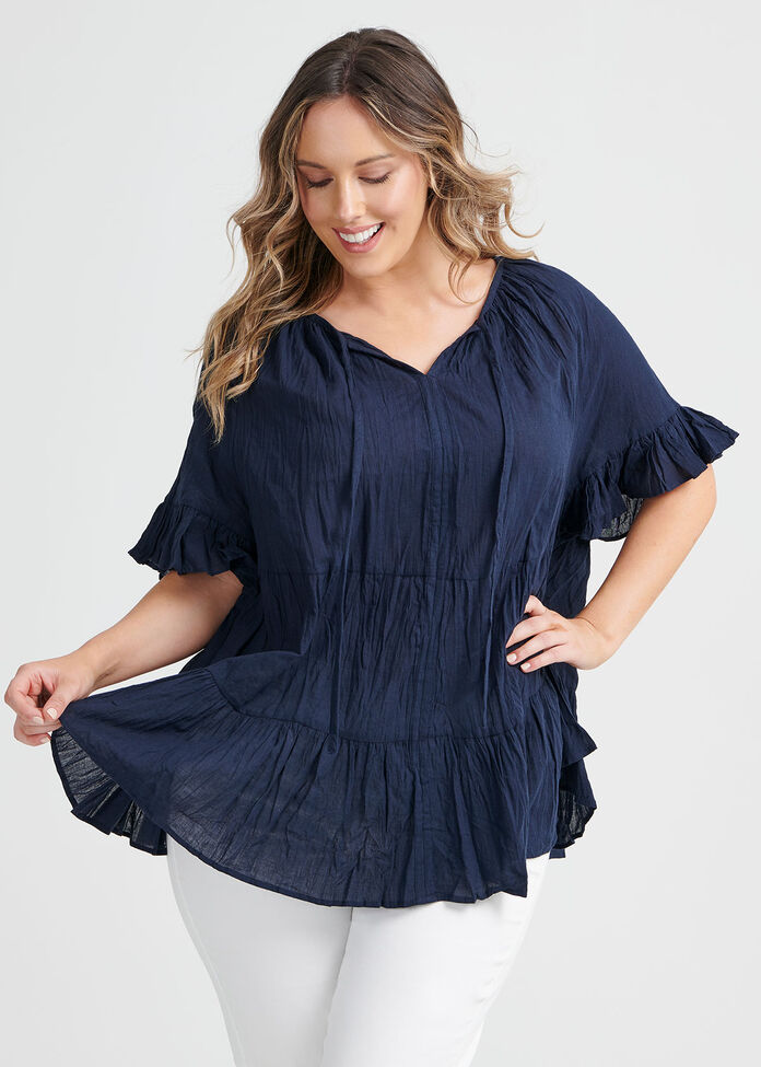 Cotton Crush Top, , hi-res