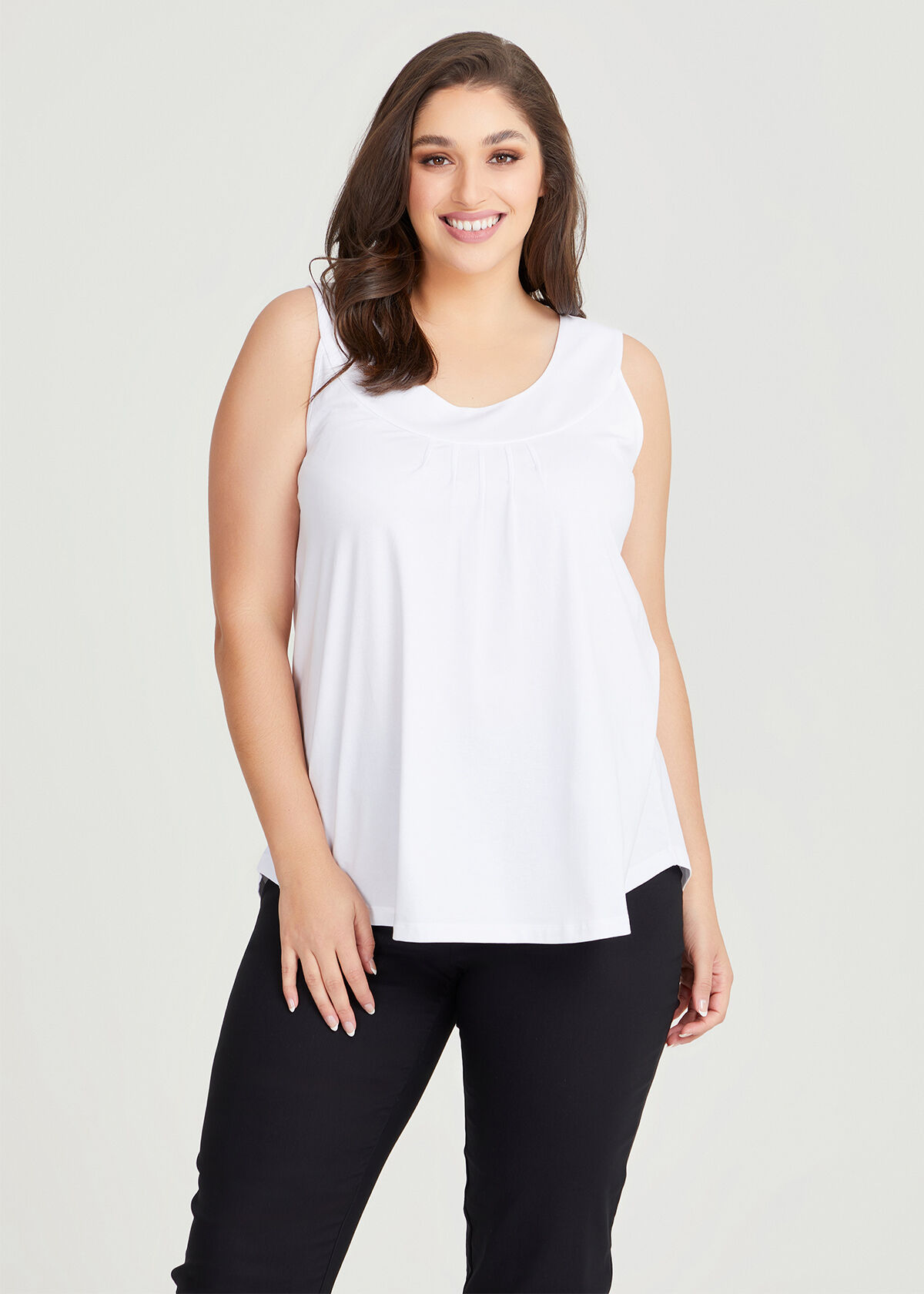 Plus size cotton tank tops discount
