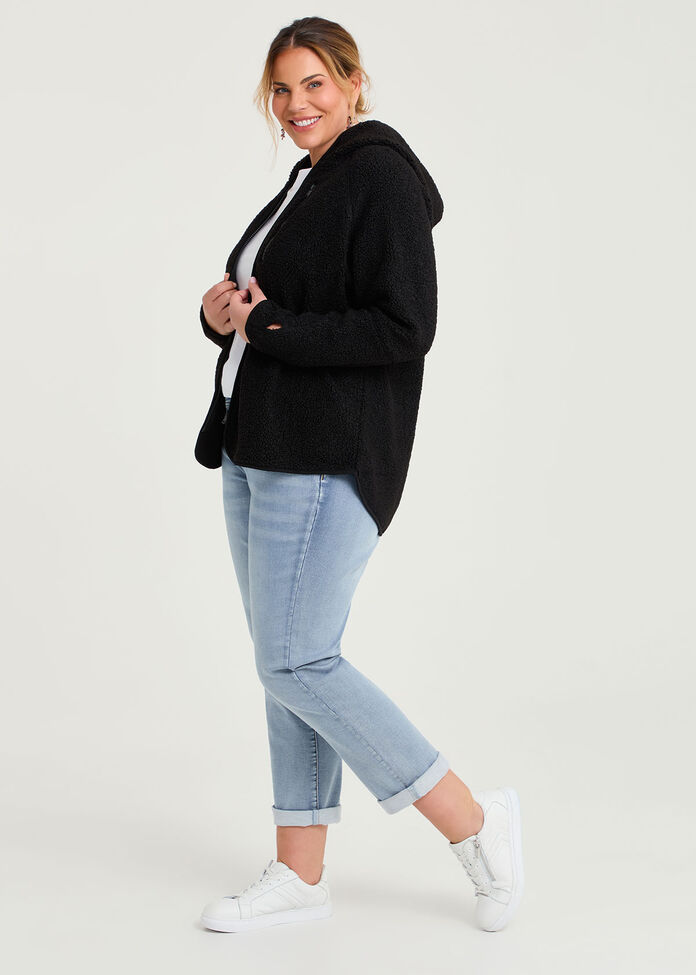 Teddy Hooded Jacket, , hi-res