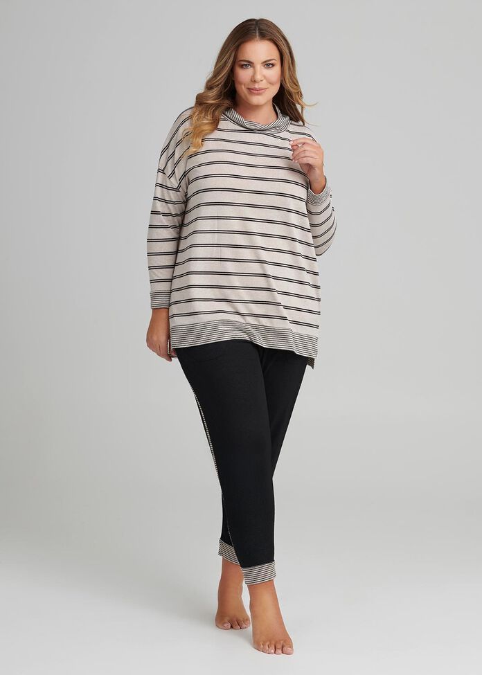 Stripe Lounge Top, , hi-res