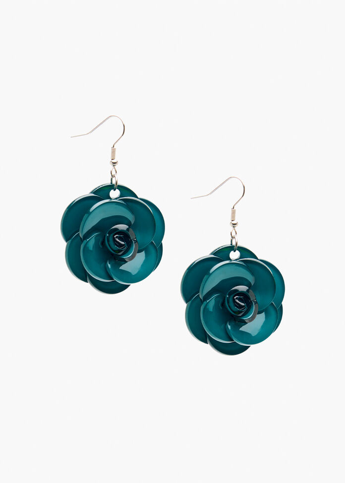 Flower Earrings, , hi-res