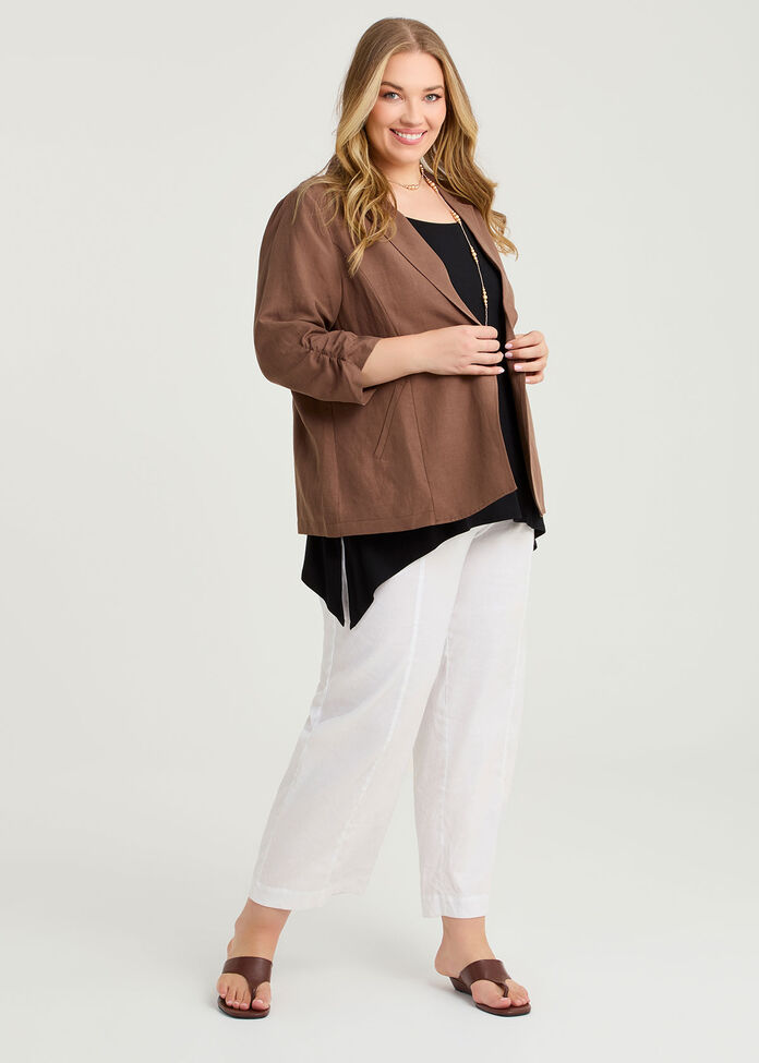 Relax Linen Blend Blazer, , hi-res