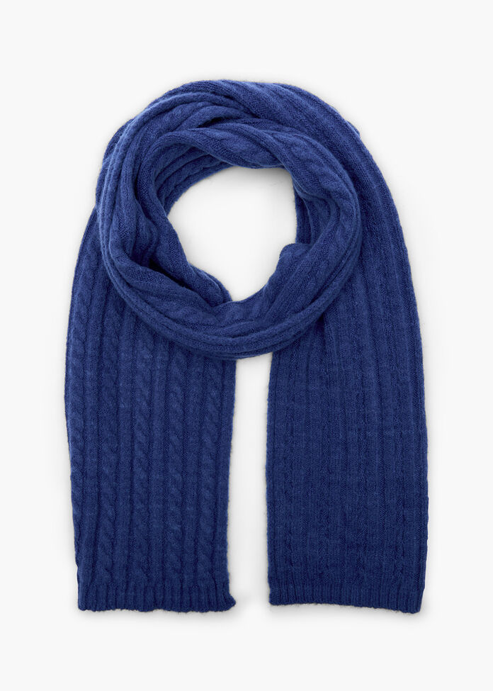 Cable Knit Scarf, , hi-res
