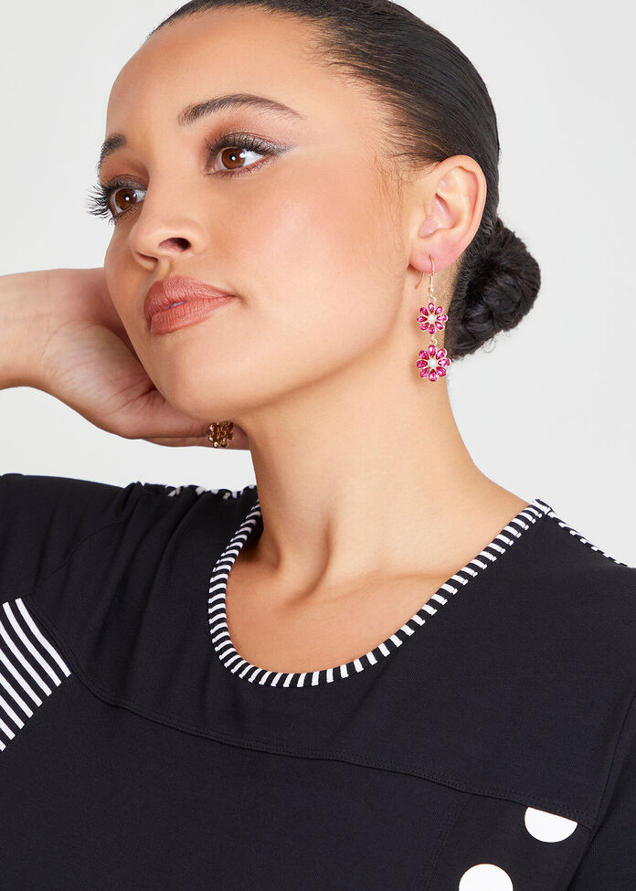 Delicate Flower Earrings, , hi-res