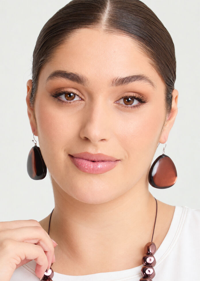 Metallic Foil Earrings, , hi-res