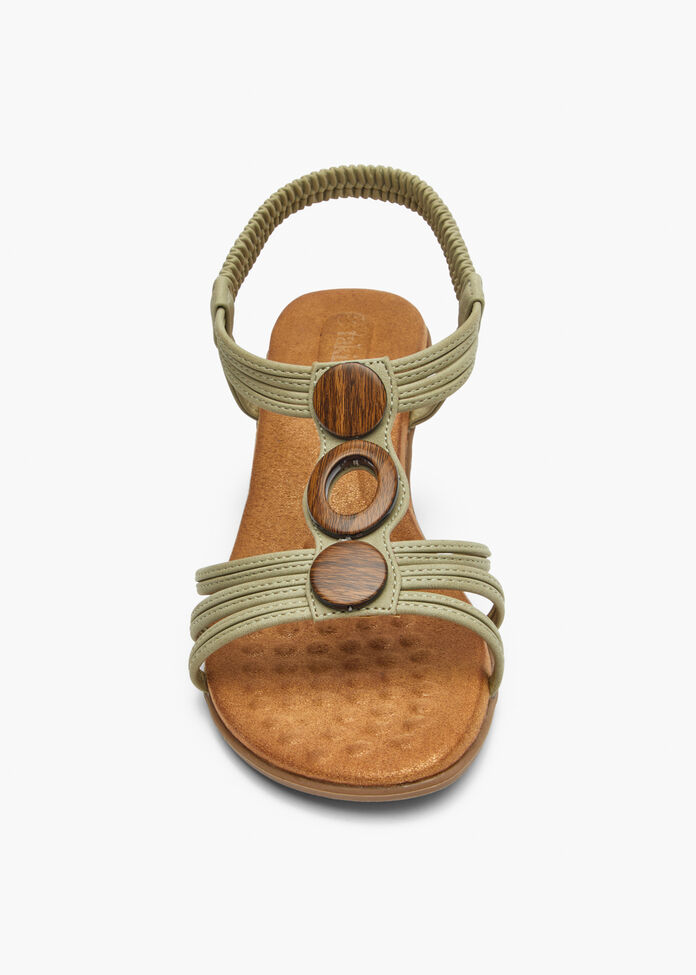 Round Trim Wedge Sandal, , hi-res