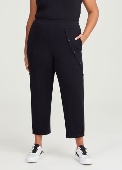 Plus Size Button Bamboo Lounge Pant
