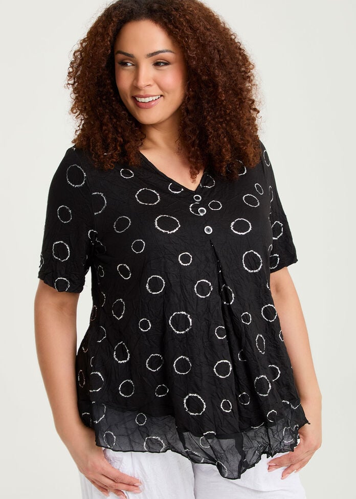 Piia Pleat Bamboo Crush Top, , hi-res