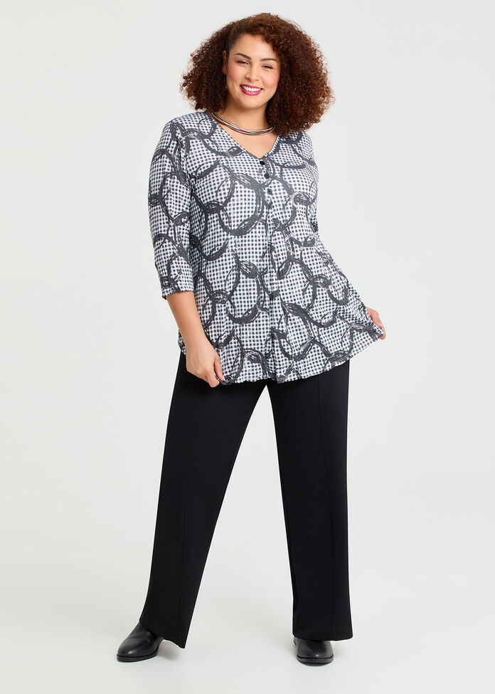 Piia Pleat Front Bamboo Crush Top, , hi-res