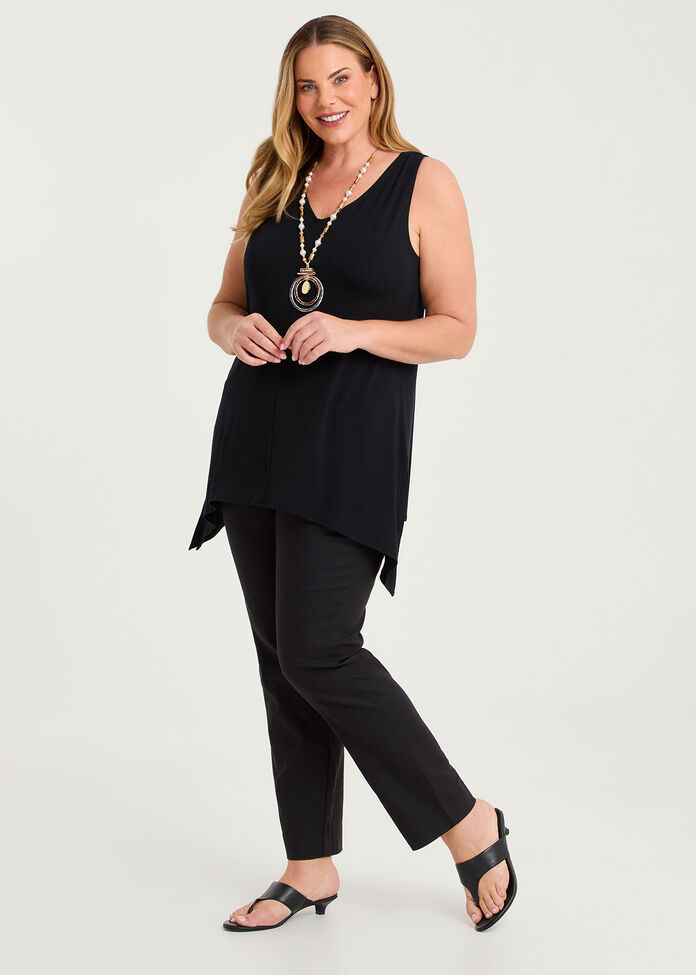 Bamboo Reversible Curve Hem Tank, , hi-res