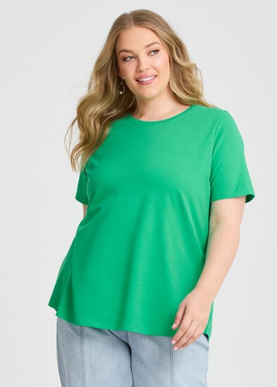 Plus Size Australian Cotton Crew Neck T-shirt