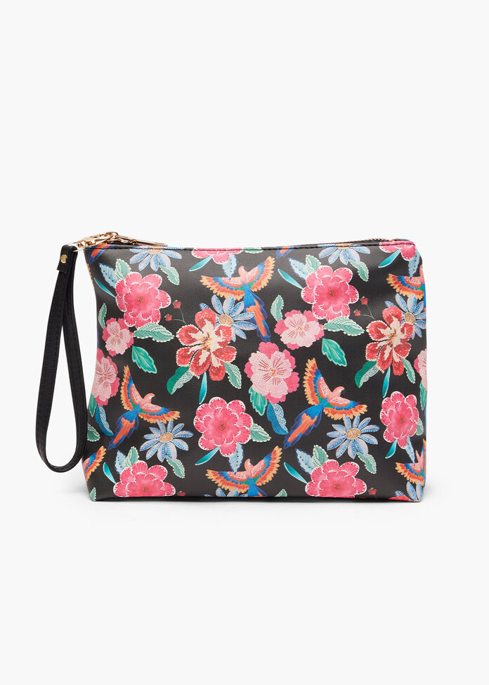 Flower Crown Cosmetic Bag, , hi-res