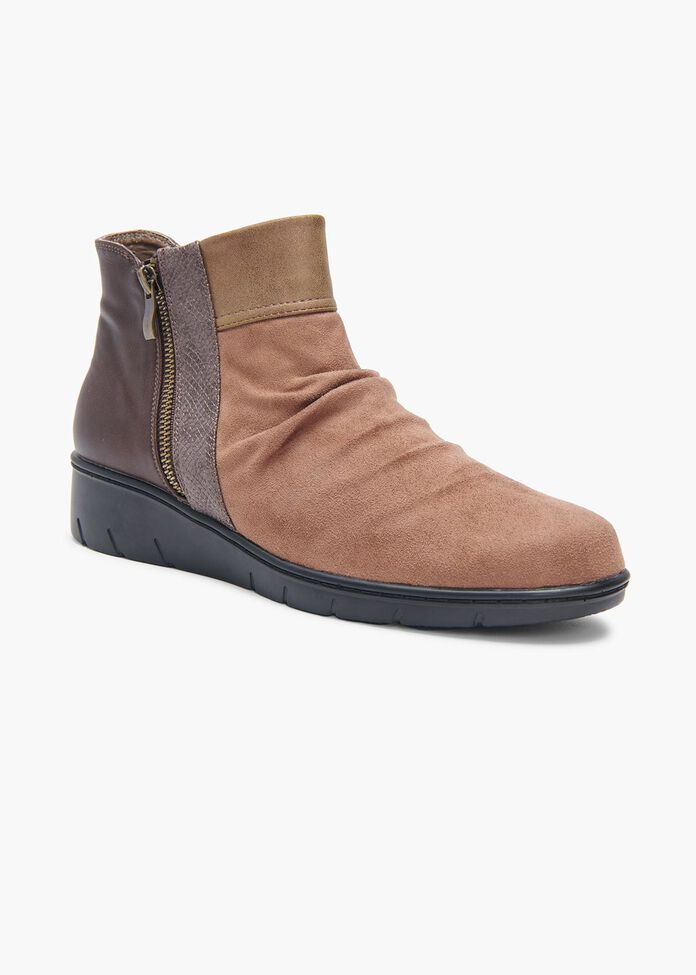 Ruby Ruched Ankle Boot, , hi-res