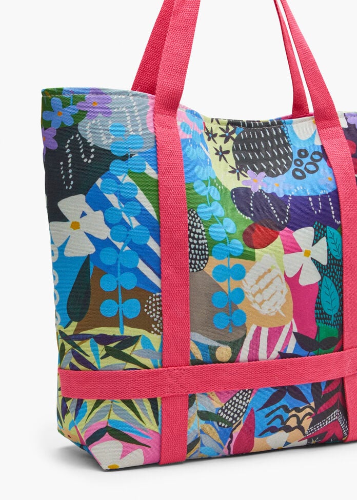 Joan Blond Floral Tote Bag, , hi-res