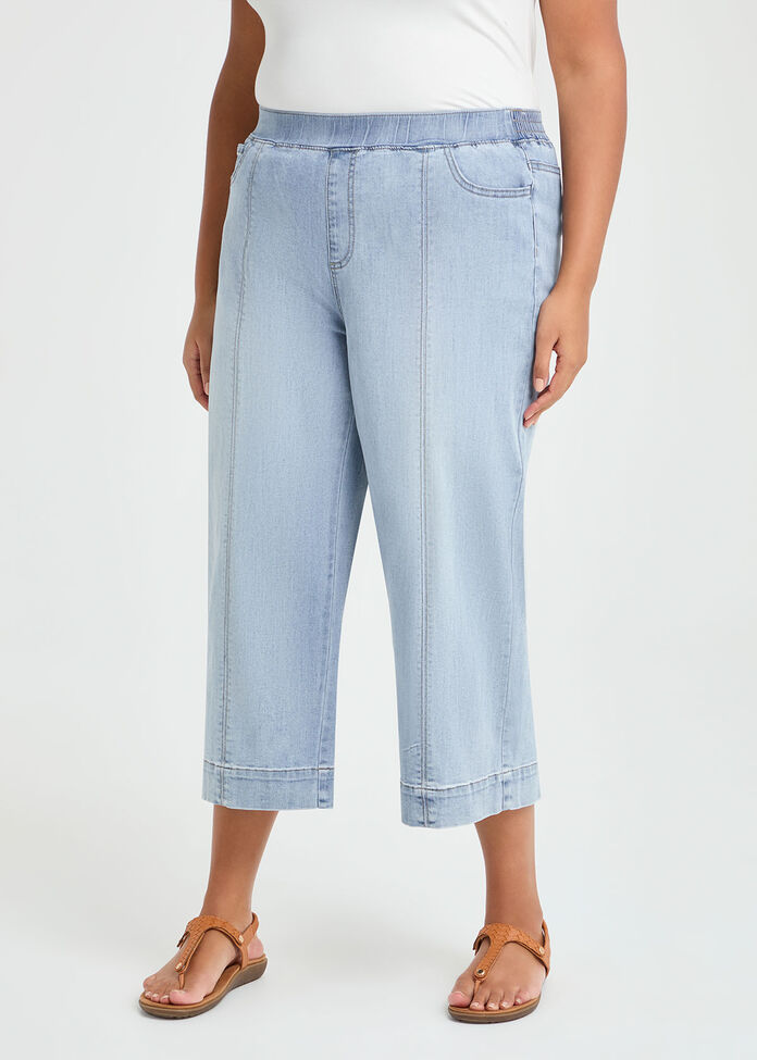 The Wide Leg Crop Jean, , hi-res