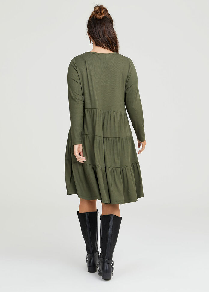 Tiered Rib Skirt