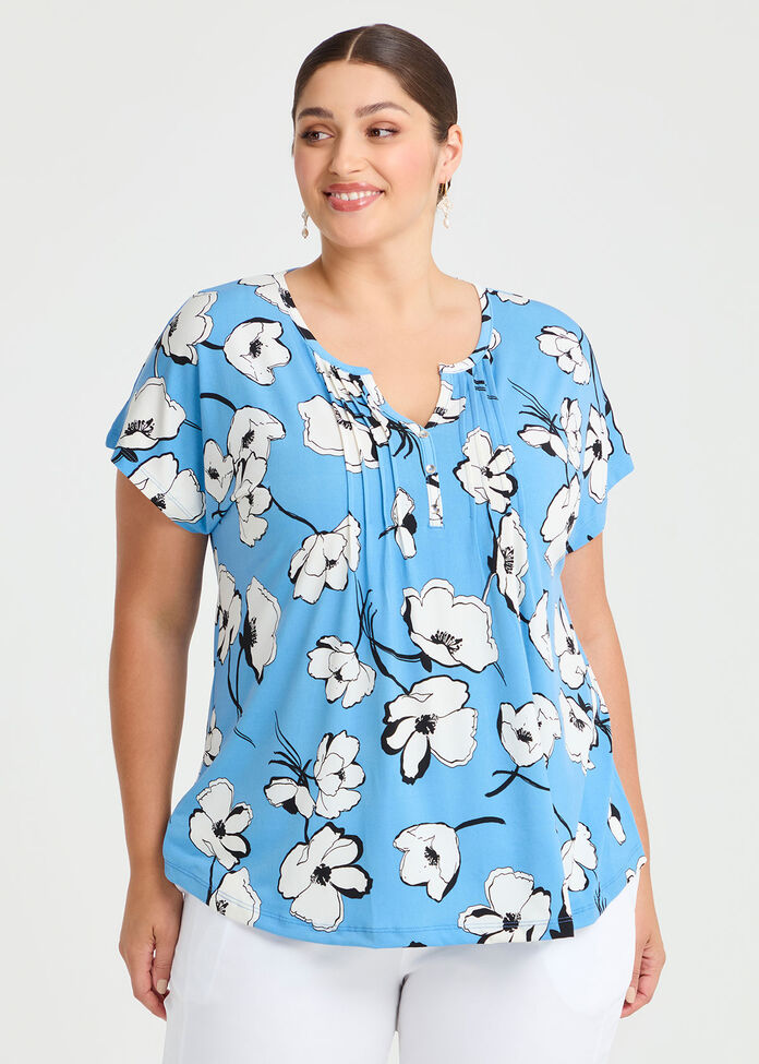 Kylie Henley Neck Top, , hi-res
