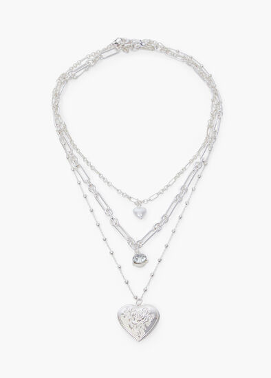 Multi Wear Heart Necklace