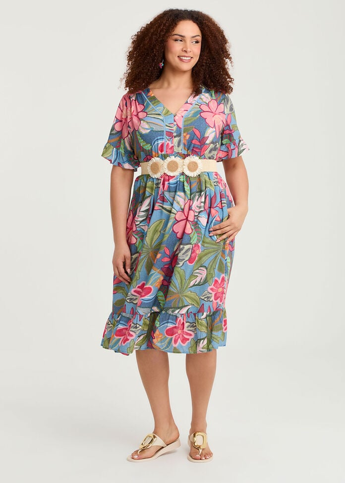 Flower Stretch Belt, , hi-res