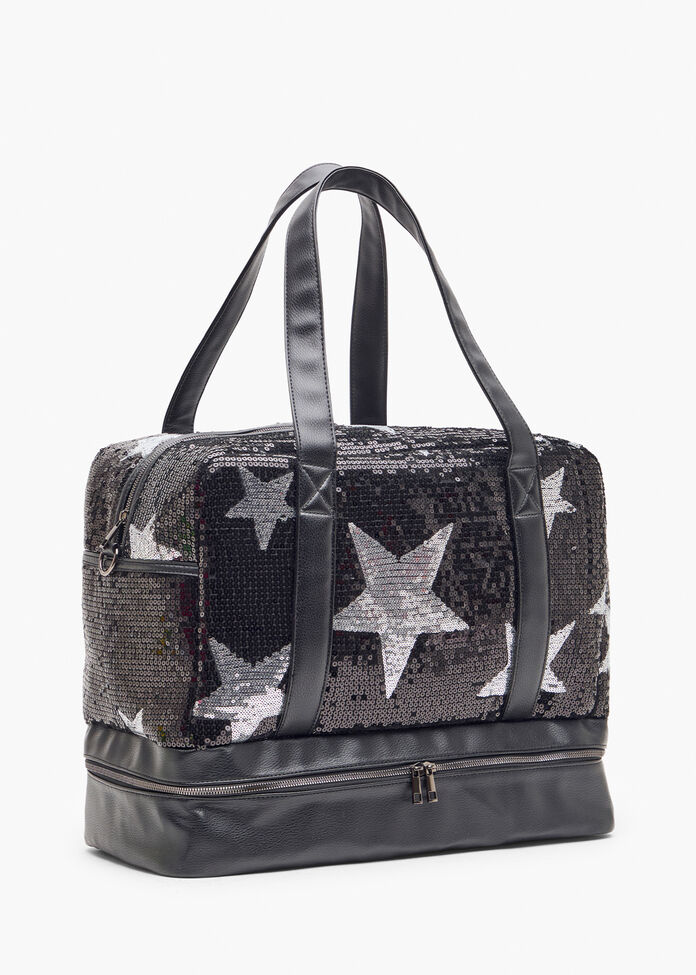 Star Sequin Weekender Bag, , hi-res