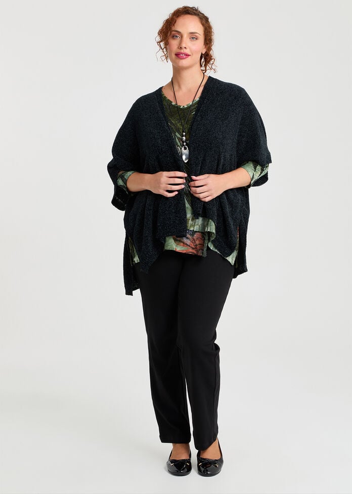 Chenille Cape, , hi-res