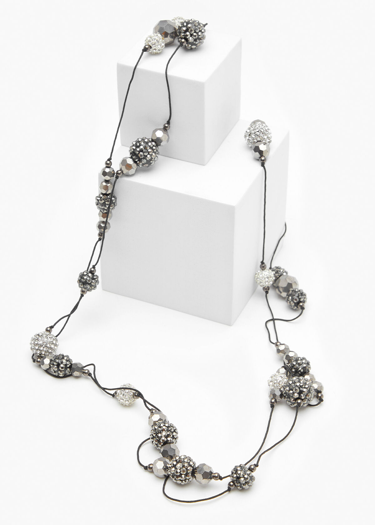 Layered crystal 2025 necklaces
