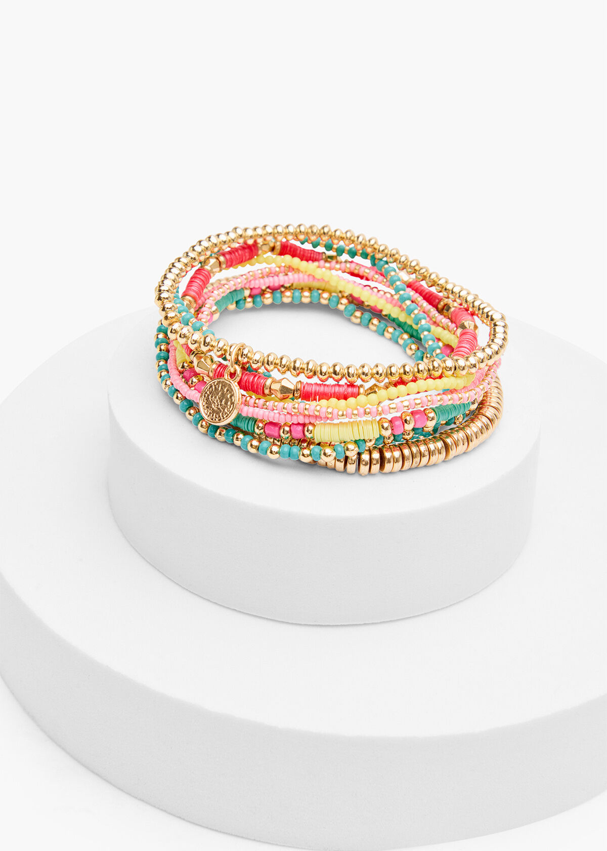 Folia Stretch Bracelet Making Kit - Ocean Blue Roll Band Craft Set