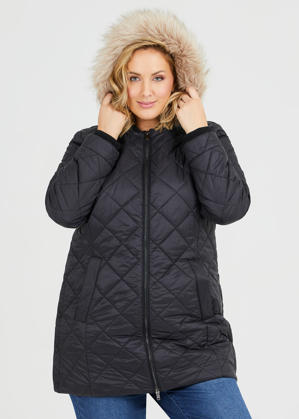 Plus size puffer outlet jacket nz