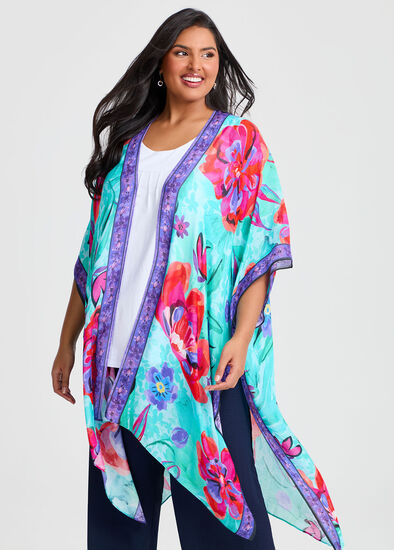 Spring Flower Cape Kimono