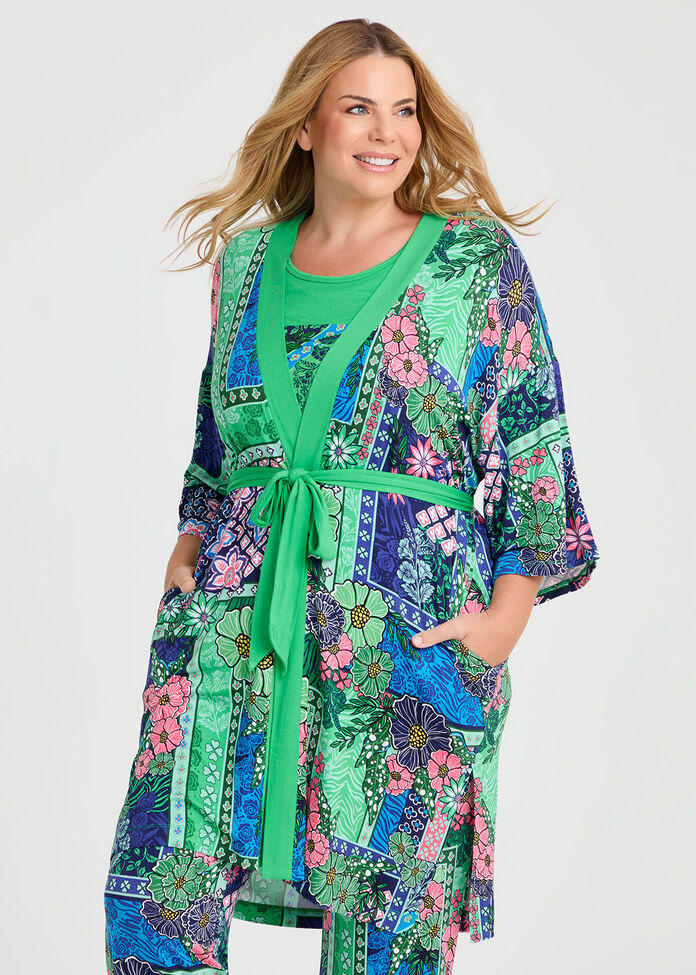 Bamboo Jardin Kimono, , hi-res