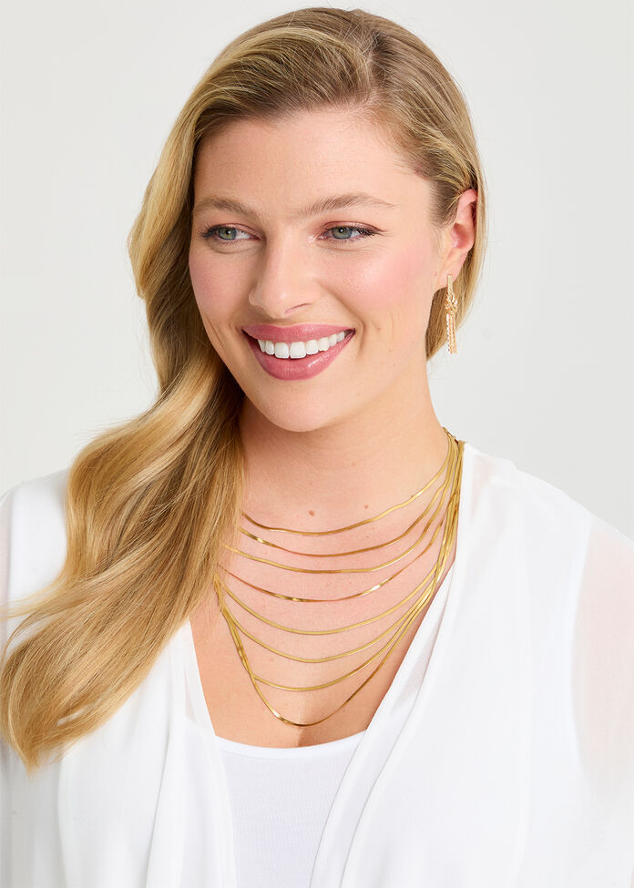 Snake Chain Earrings, , hi-res