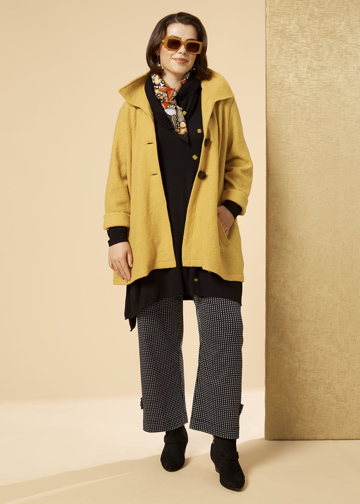 Swing Boiled Wool Jacket