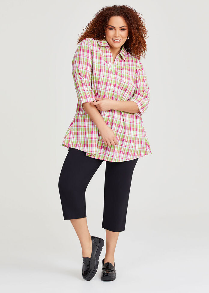 Cotton Check Shirt, , hi-res