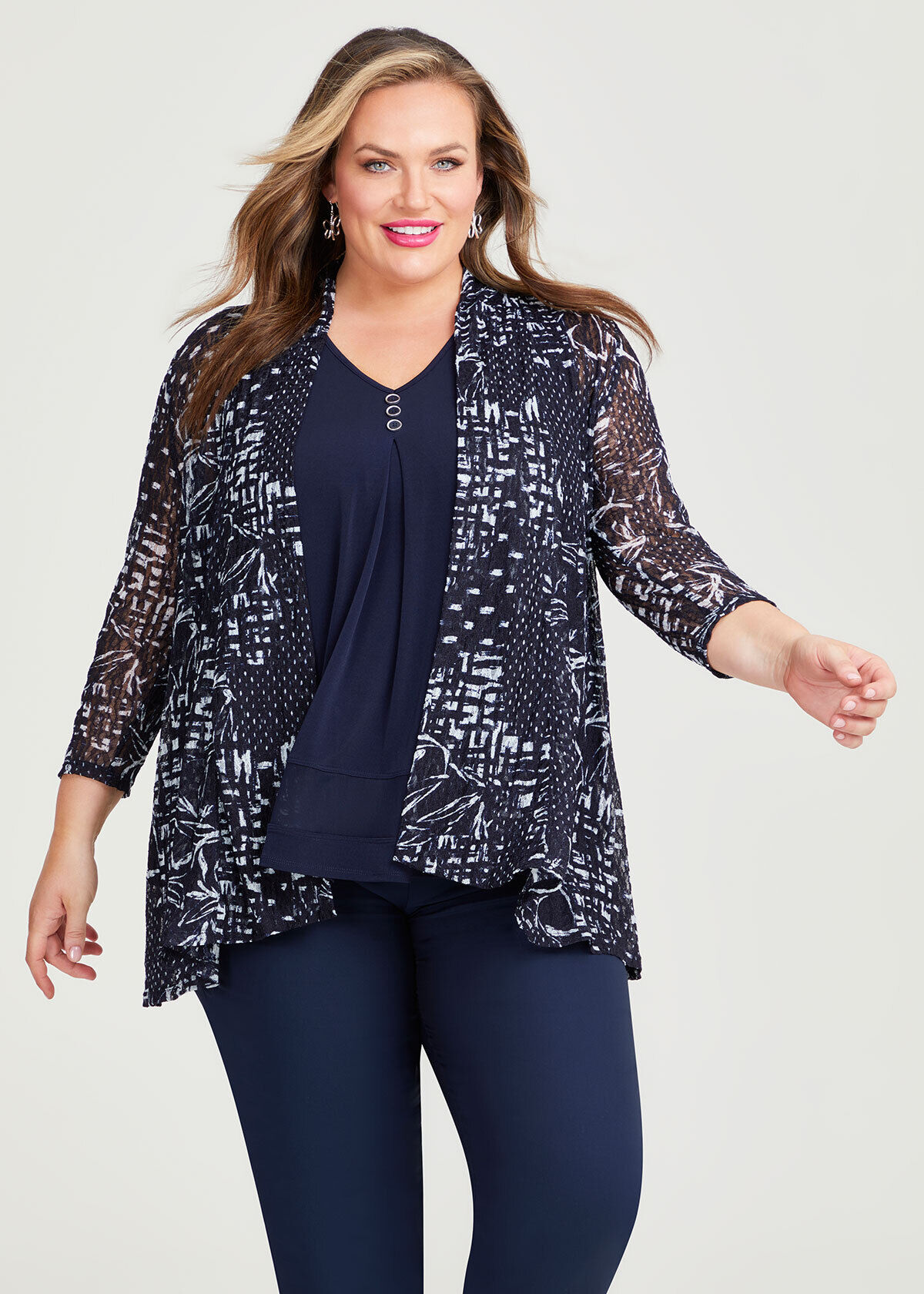 Women's plus discount short sleeve cardigan